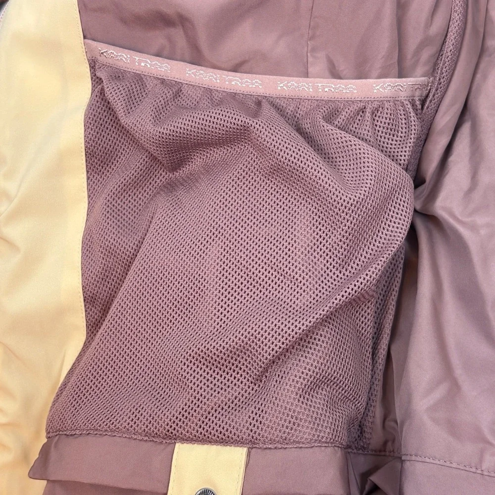 Kari Traa Women Ragnhild Down Ski Jacket Cream Hooded Puffer Medium EUC